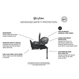Cybex - Cloud T Sensorsafe Infant Car Seat, Mirage Grey - Pandaloo