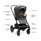 Nuna - MIXX próximo Granito + PIPA URBN Travel System - Pandaloo